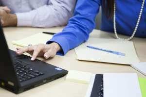 worker at desk