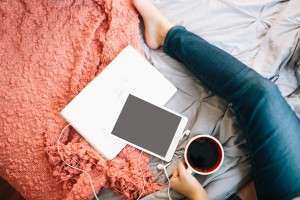 employee working on bed