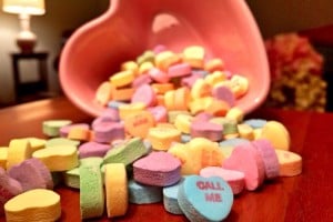 candy hearts  give ideas for employee engagement