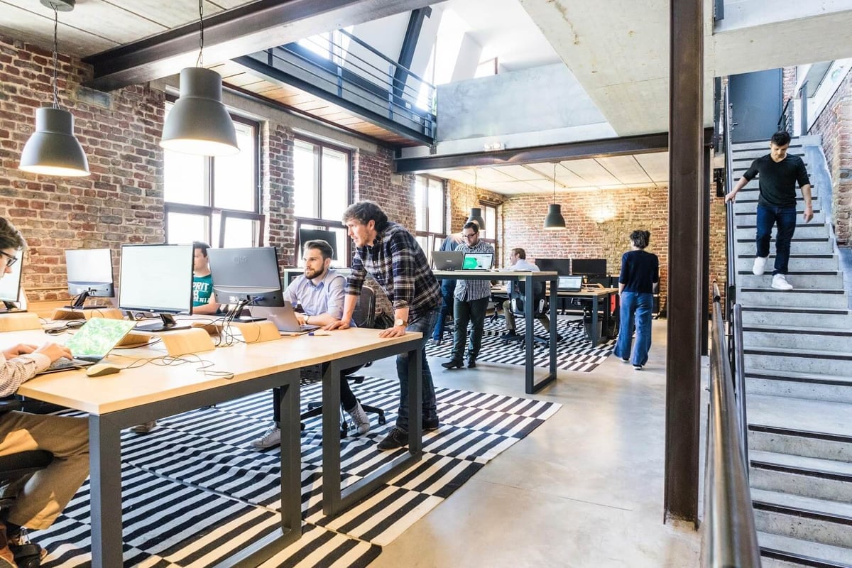 people in a workplace