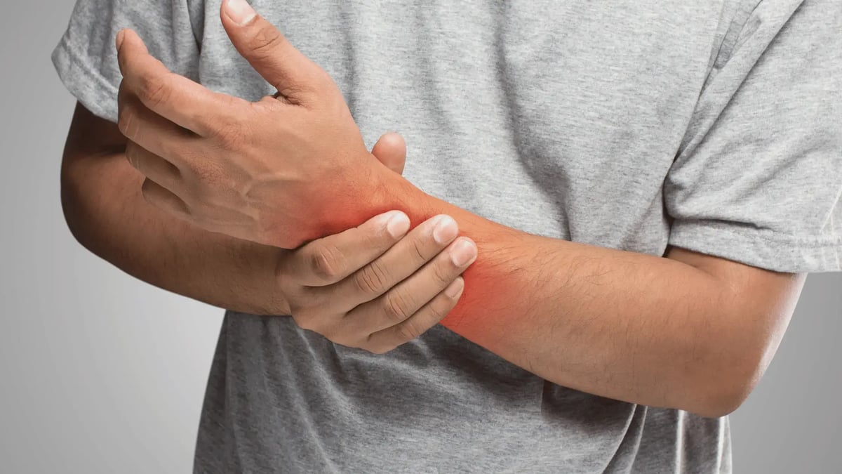 man with wrist pain