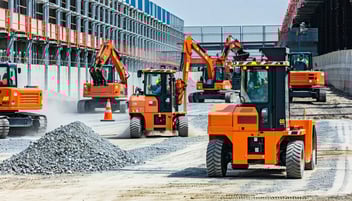 fleet of powered industrial trucks