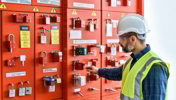 man picking the right lock