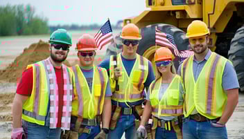 workers on the fourth of july