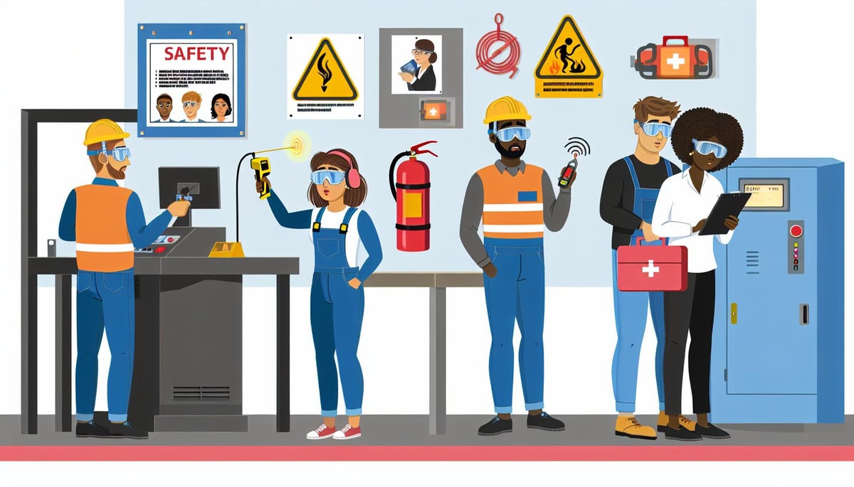 workplace safety icon graphic
