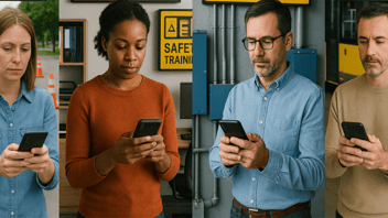 workers on phone