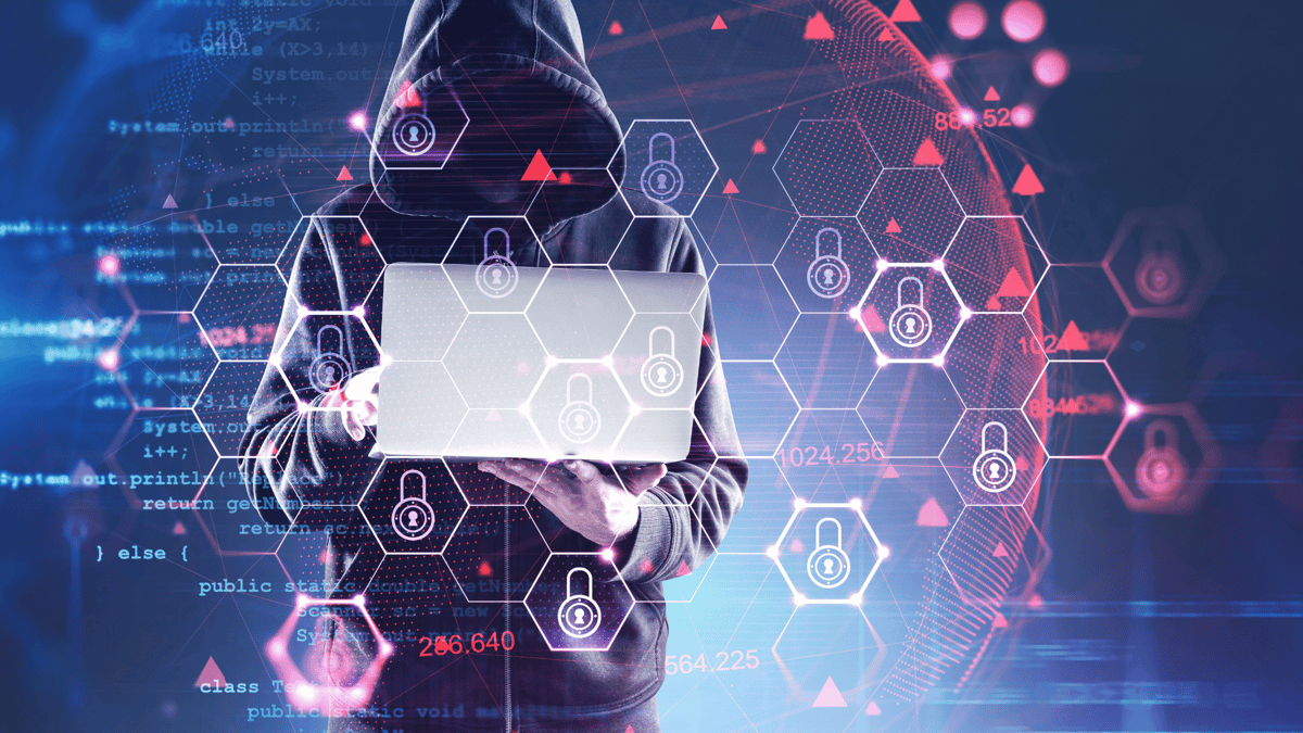 hacker trying to hack into a computer