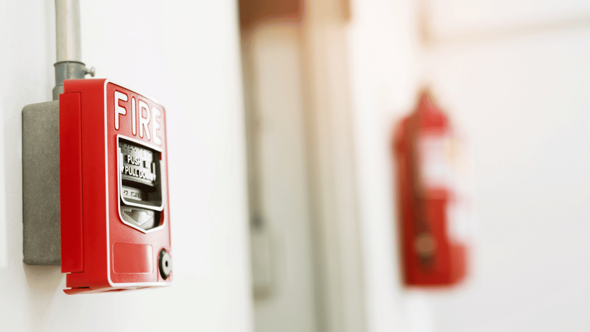 fire pull in an office