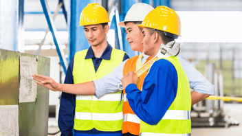 employees gathering for a meeting