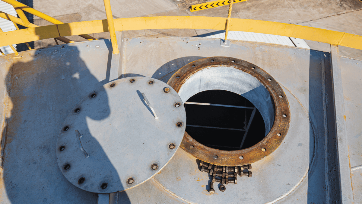 open man hole cover