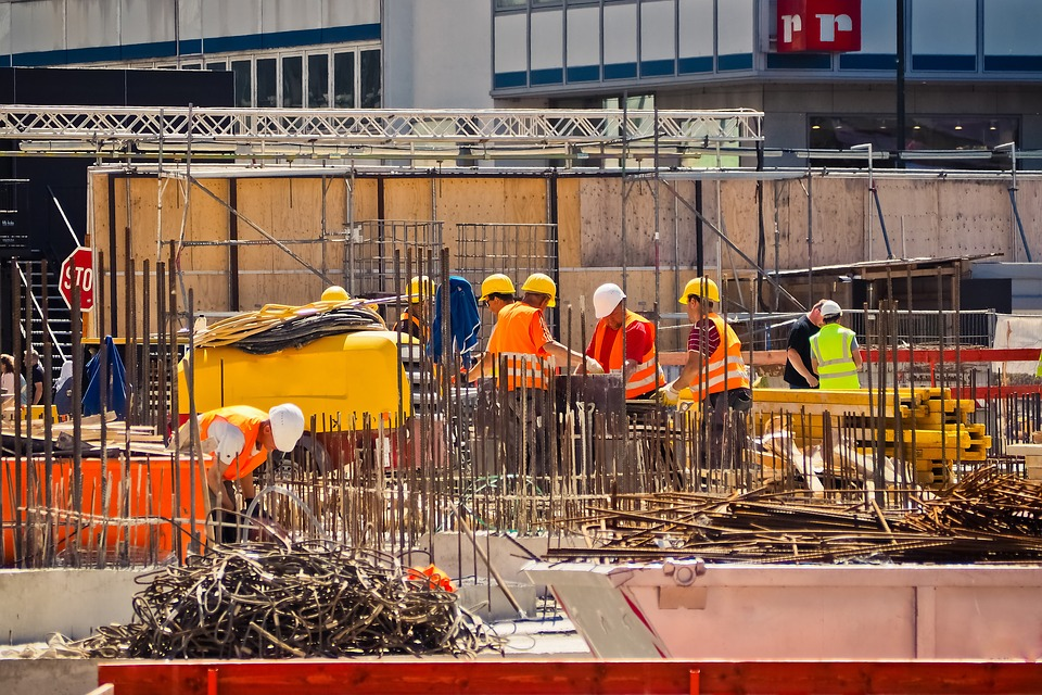 construction workers on job site