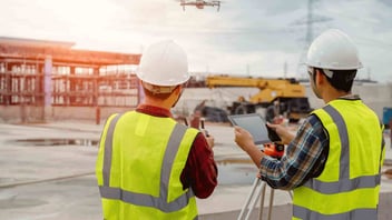 construction workers working on site
