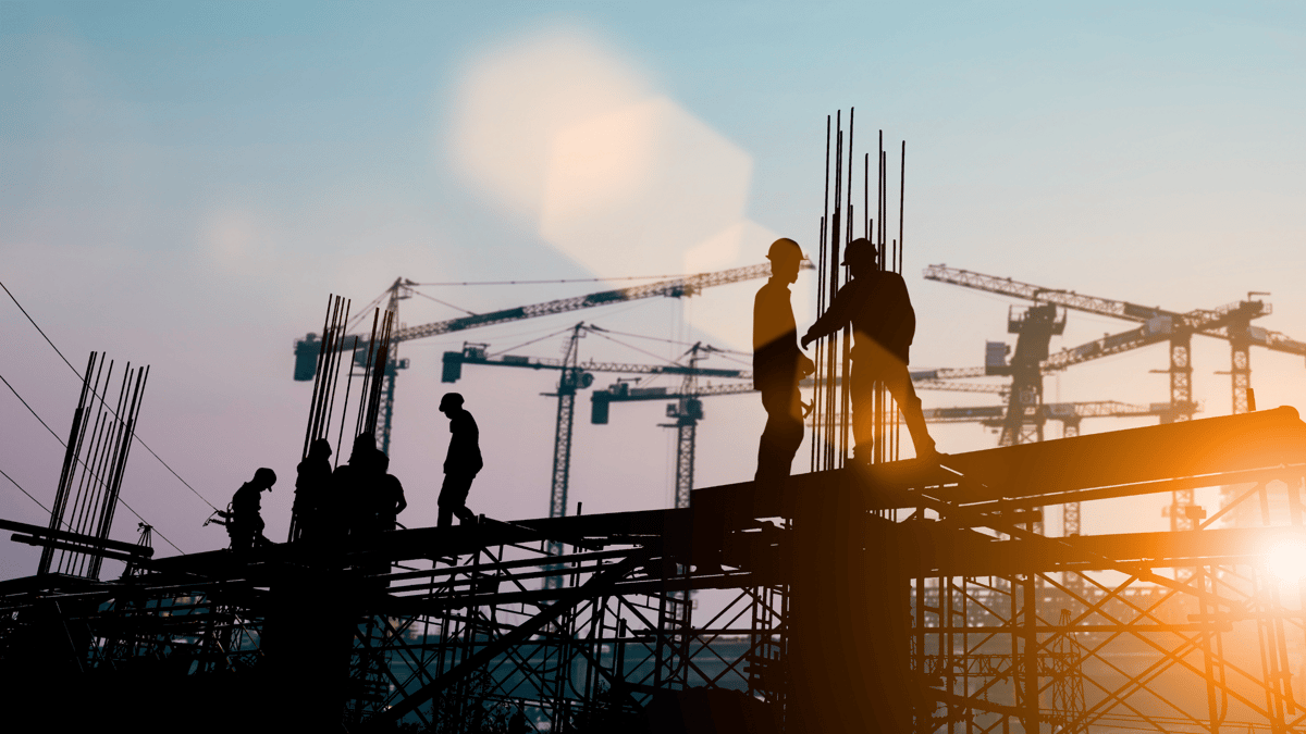 construction workers on scaffolding