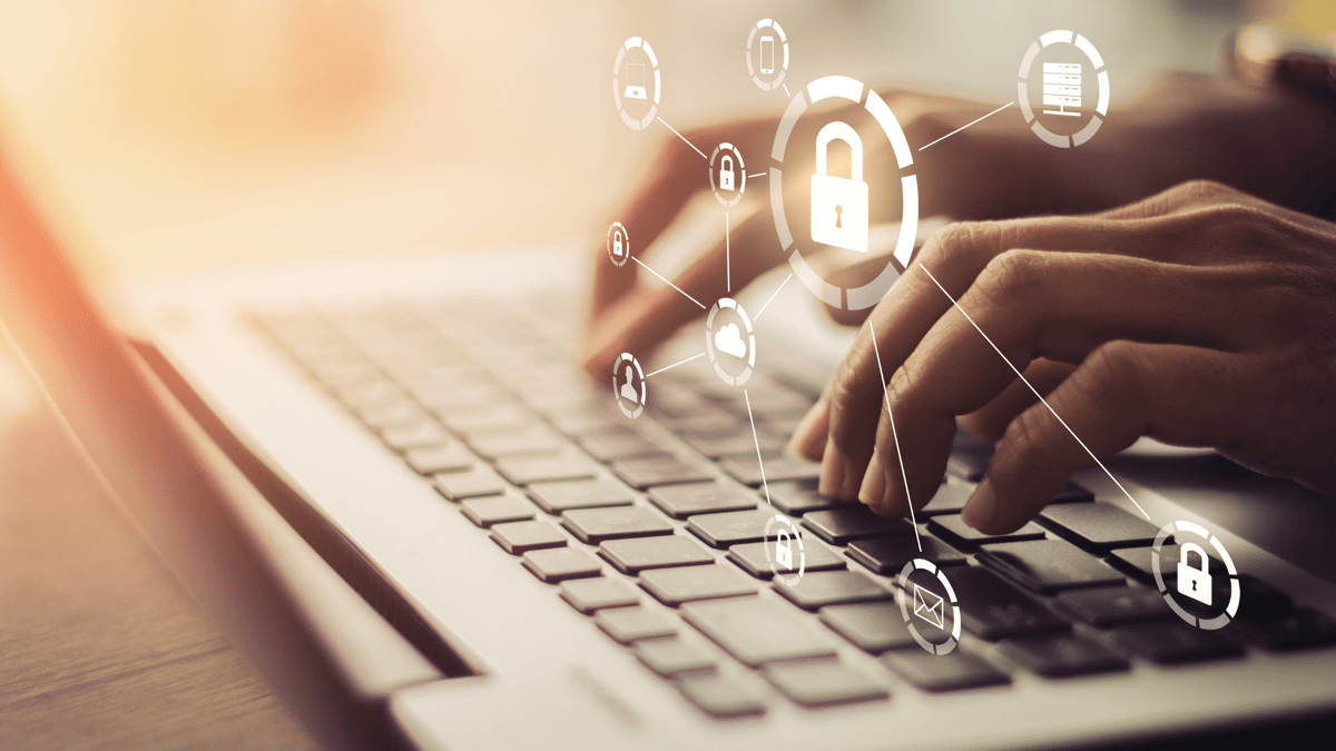 employee using internet securely