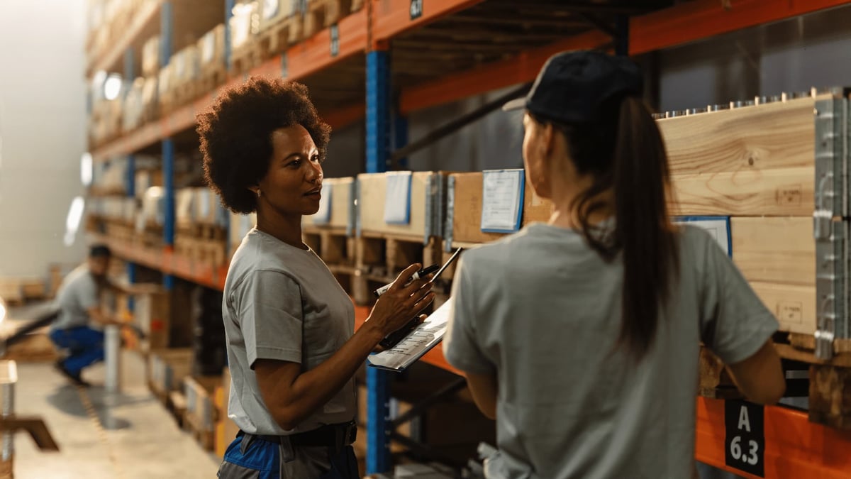 employees being productive on the manufacturing floor