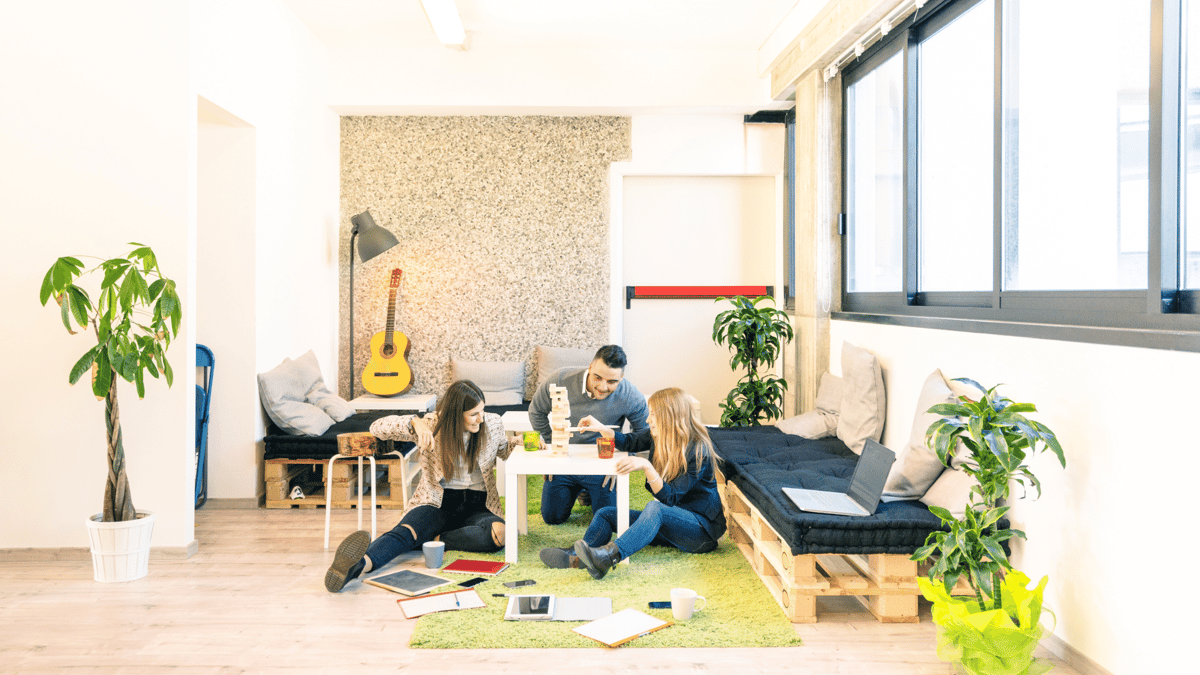 employees playing games as an activity