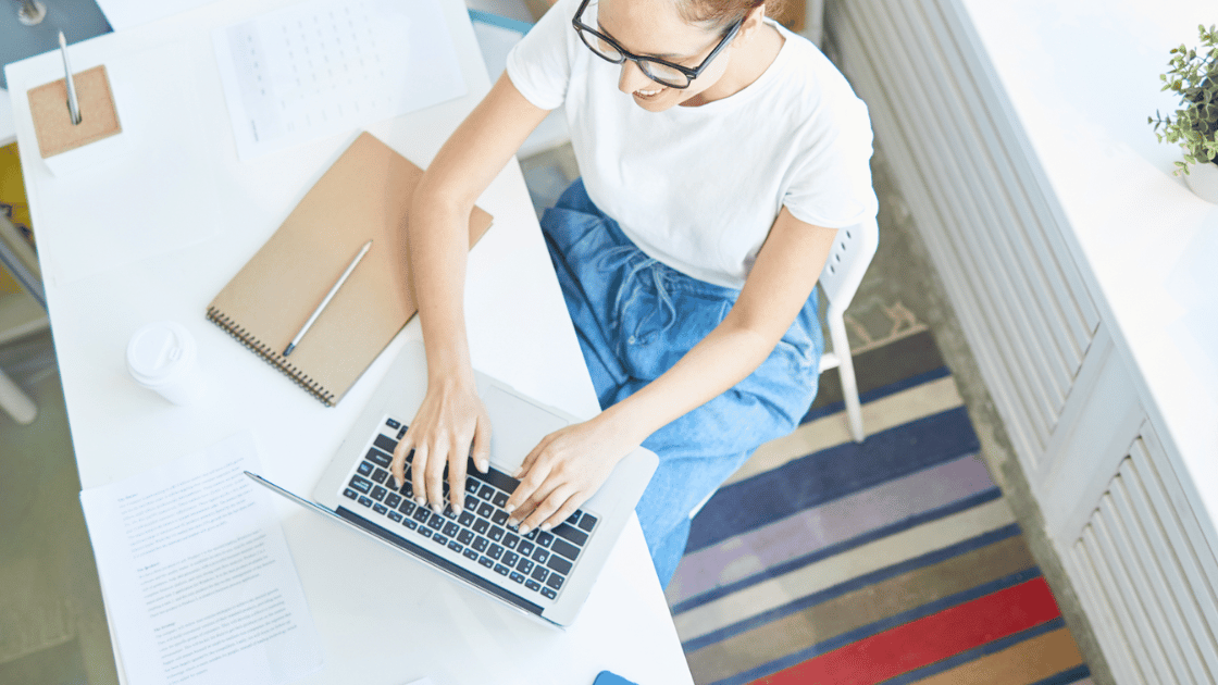 hr woman working from home
