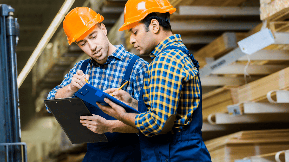 two diverse men working on a job site