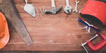 ving safety program - desk of tools