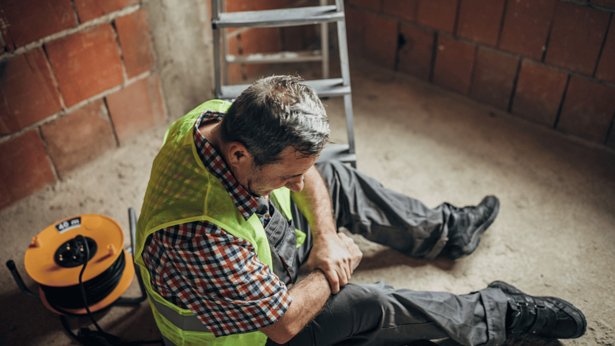 worker injured from a fall