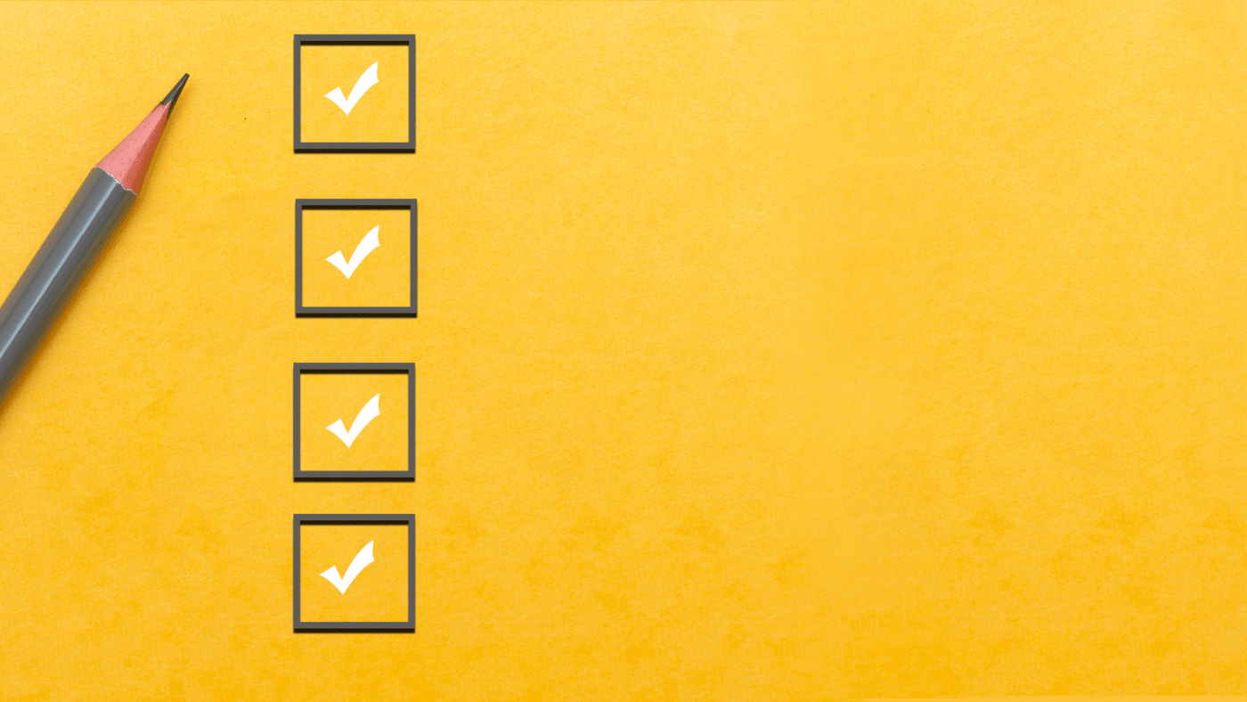 yellow checklist for safety