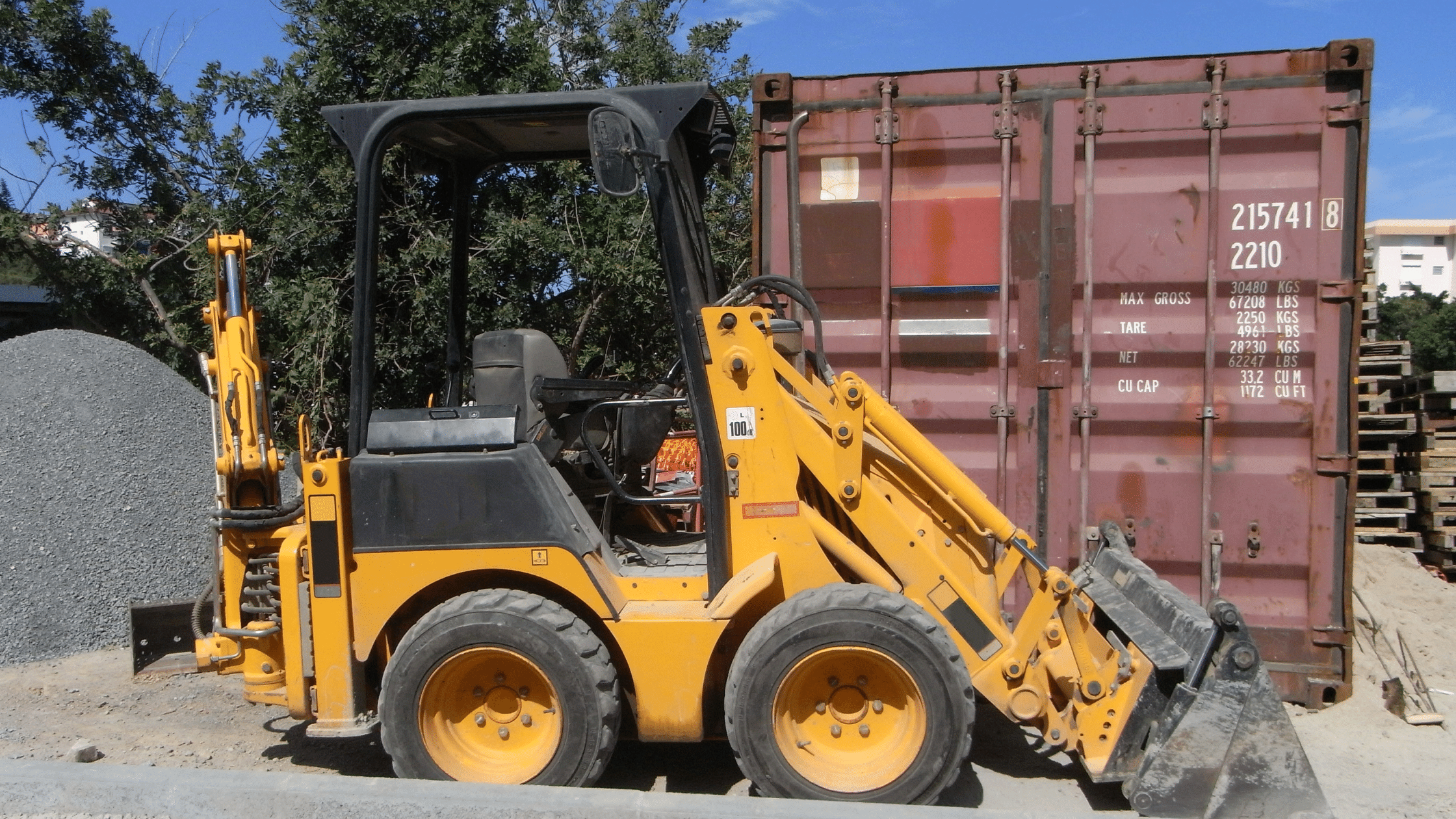 heavy equipment being used on worksite